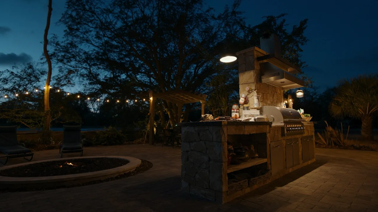 Outdoor Kitchens & Fire Features by Palm & Paver in Tampa Bay